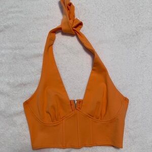 Forever 21 Vibrant Orange Top